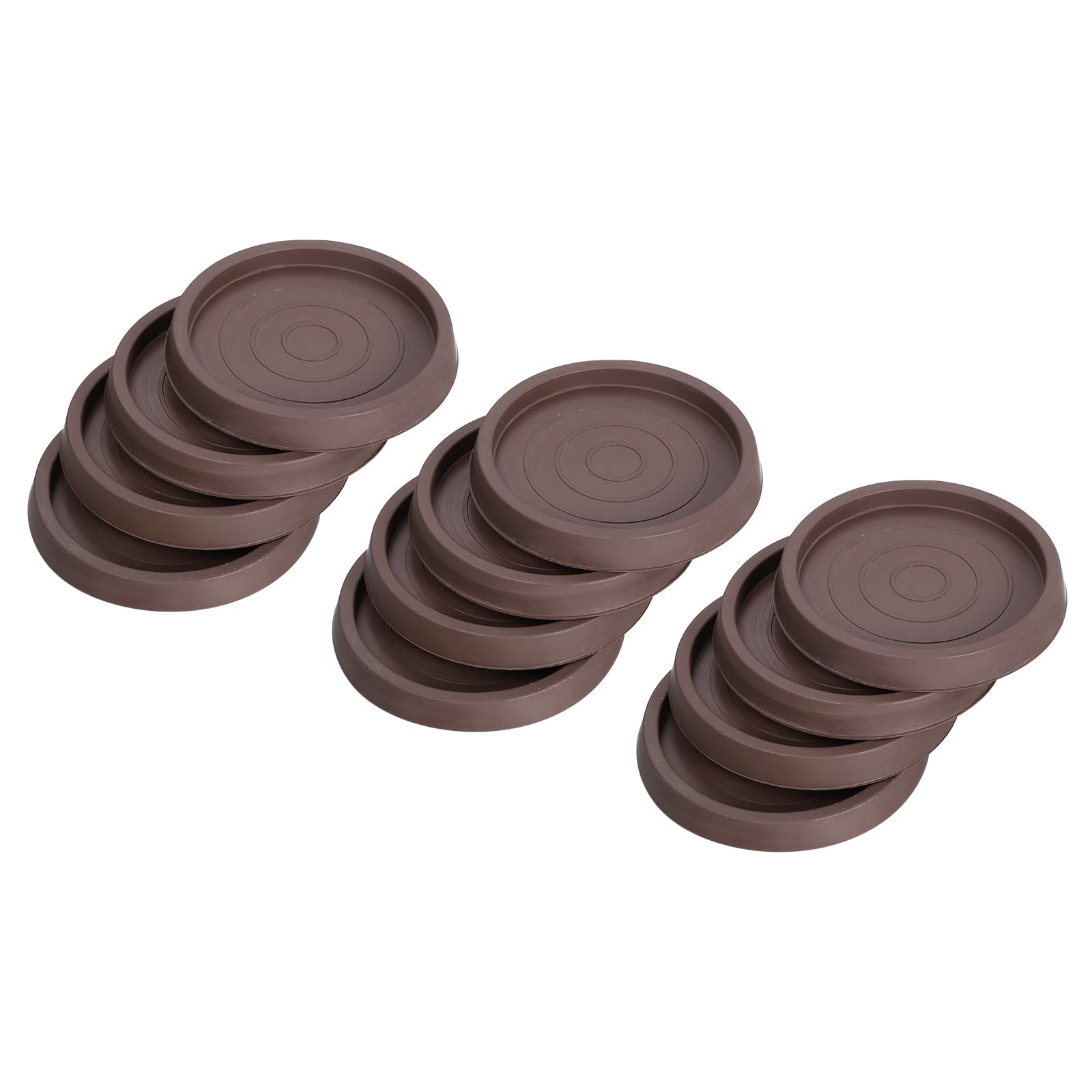 uxcell Chair Leg Floor Protectors,12Pcs 2.5", Rubber Round Non-Slip Furniture Pads