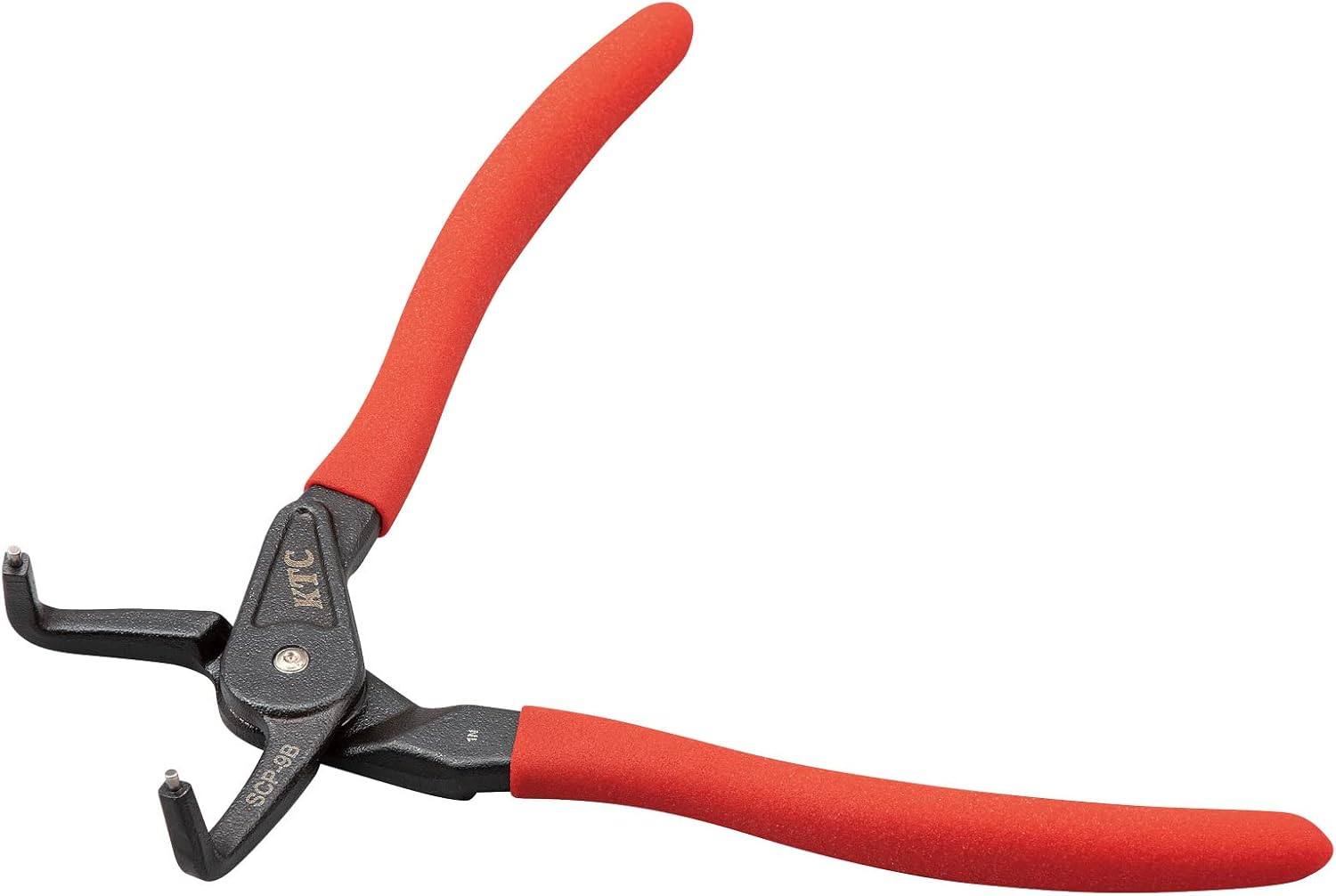 KTC KYOTO TOOL SCP-9B Curved Snap Ring Pliers for Holes, Tip Diameter 0.09 inches (2.3 mm)