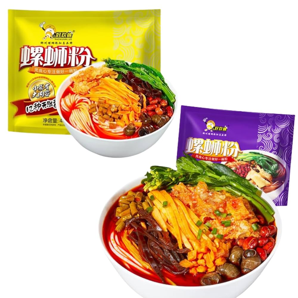 【おまけ】好欢螺 螺蛳粉　インスタント麺 Amazon.co.jp: 升級版 好歡螺 400g 螺師粉 米粉 インスタント