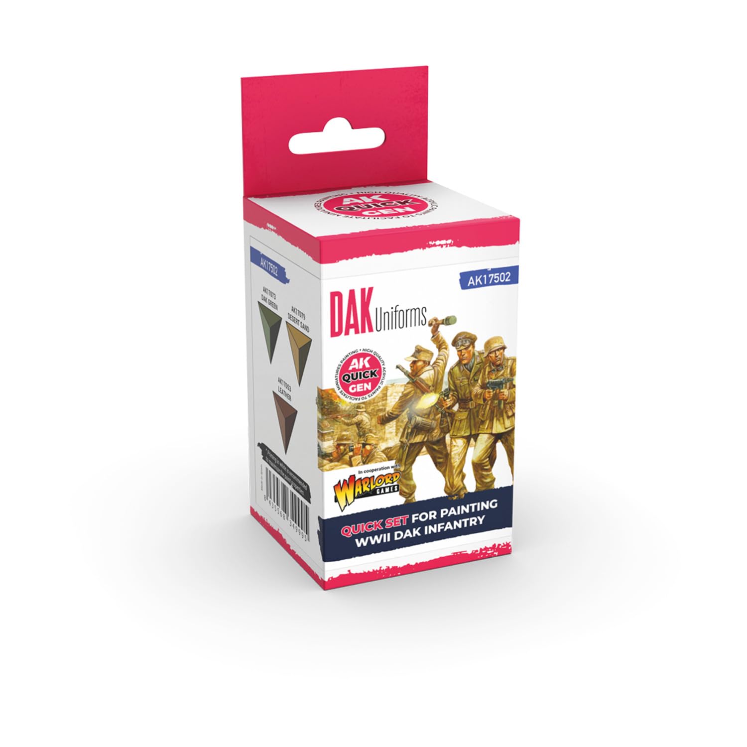 DAK WW2 Uniform Set AK Quick Gen Colour - AK Interactive 18ml Acrylic Paint