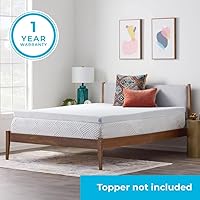 Vista 10 de Linenspa 2 Inch Mattress Topper Cover, Queen – Machine Washable, Breathable, Non Slip Covering with Zipper for Mattress Topper - Cover Only, White