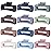 Sisiaipu Hair Clip - Claw, 4.1 Inch Extra Large for Thick, Long, Curly Hair, 12 Pcs, 12 Rubber Paint and Plastic Materials, Non-Slip Design, Women and Girls Hair Accessories - Multicolor