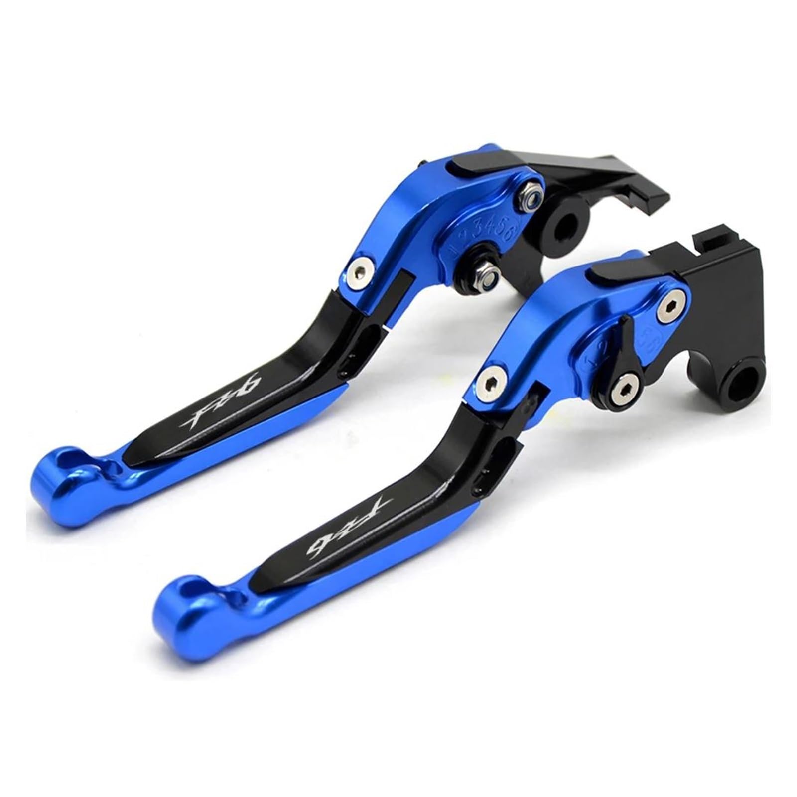 Lgldamuhx R Handleba Clutch Brake Leve Fo Yamaha Fo Fz6 Fo Faze 2004-2010 Motorbike Adjustable Folding Brake Clutch Leve Handbrake Handles(R)