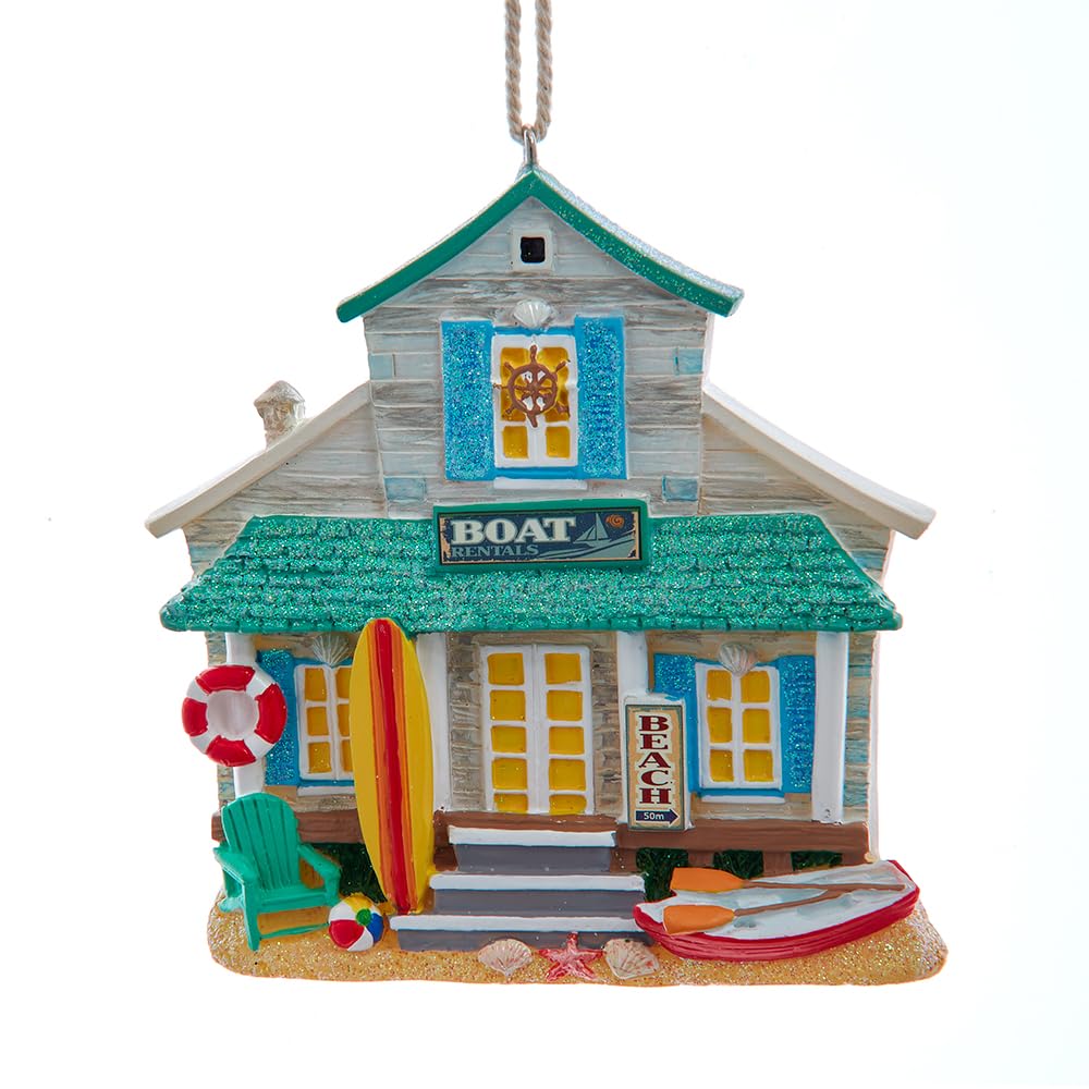 Décoration en résine plage Kurt Adler pour un Noël exotique