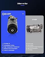 Vista 155 de ECCPP Compresor de CA 1997-2003 apto para Mitsubishi Montero Sport 3.0L 1999-2004 para Mitsubishi Montero Sport 3.5L Compresor de aire acondicionado