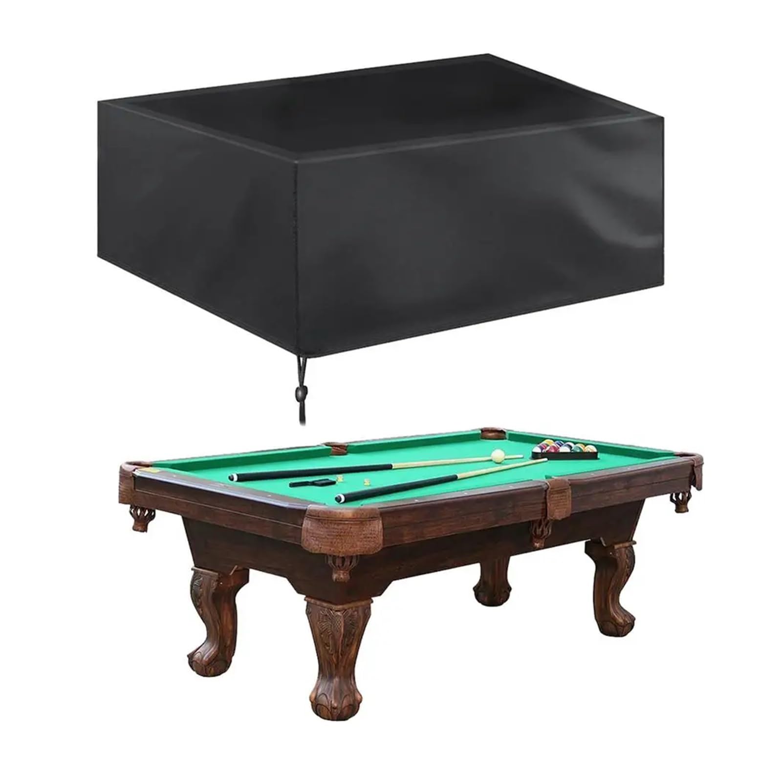 bogniga 1 Piece Outdoor Full Billiard Ball Solid Color with Drawstring Dust Cover(Green)