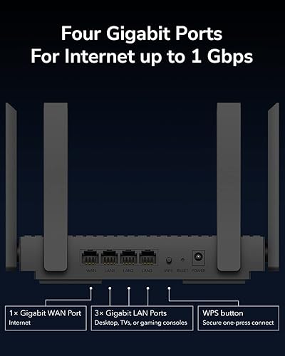 Miniatura 8 de Cudy Router AX3000 WiFi 6  802.11ax Router inalámbrico de doble banda Gigabit de Internet, compatible con VPN, MU-MIMO, WireGuard, compatible con