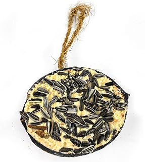 Chubby Wild Bird Food Half Filled Coconut - Topped with Sunflower Seeds