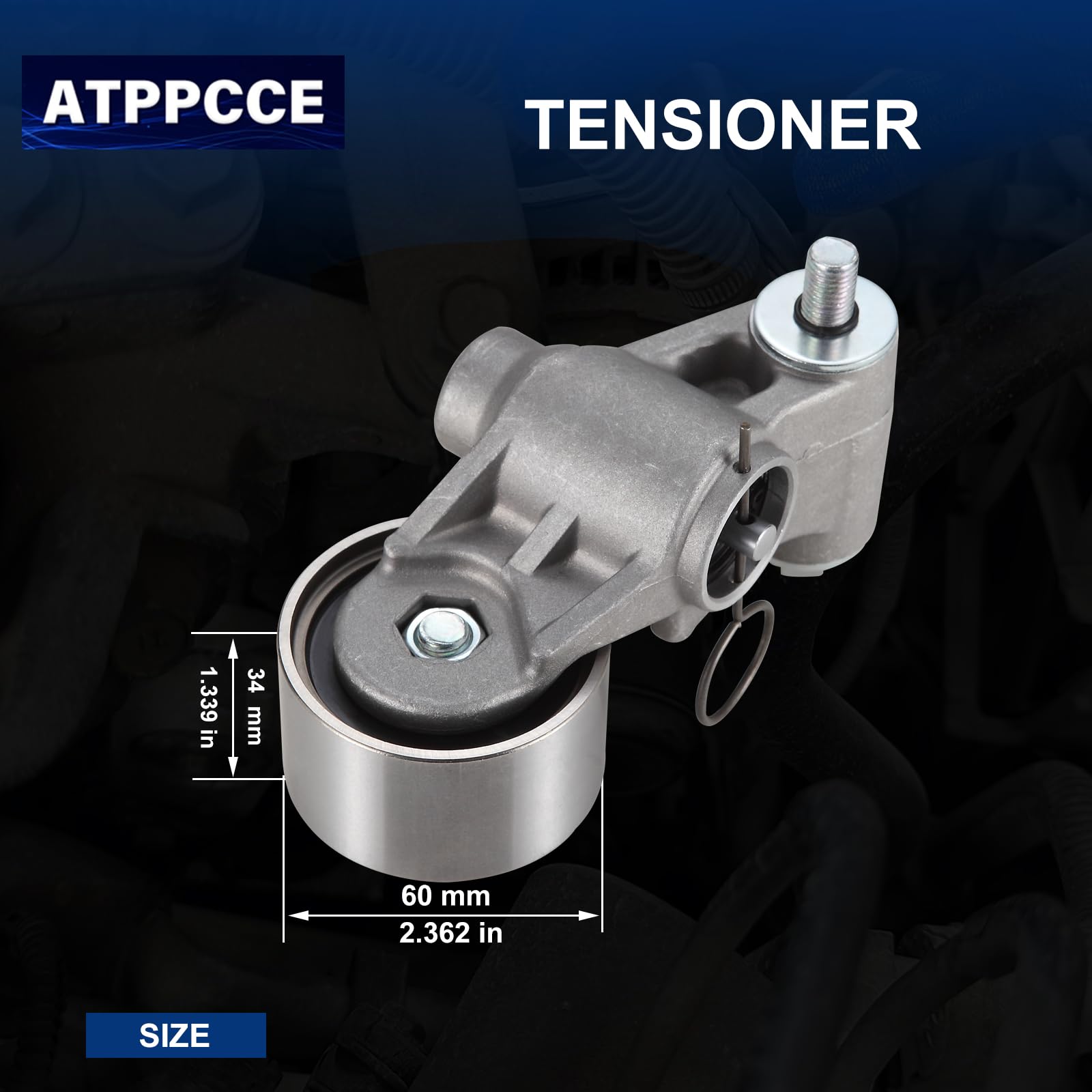 Amazon | ATPPCCE T43138 ベルトテンショナーアセンブリ プーリー付き