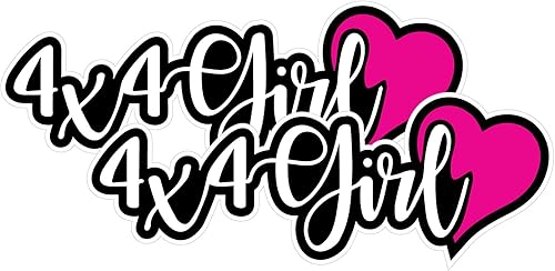 Calcomanía para parachoques de niña 4 x 4, calcomanía de Sticker Bomb Vinyl para automóvil, camión, computadora, en cualquier lugar, vinilo prémium