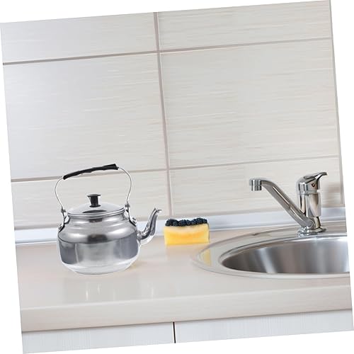 Miniatura 7 de Hemoton Hervidor de agua de aleación de aluminio para el hogar cocina tetera de té hervidor de cocina