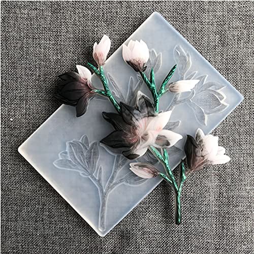 3D Flowers Silicone Fondant Molds Magnolia Cake Chocolate Baking Molds Flower Moulds Resin Epoxy Molds Clay Molds Jewelry Making Molds
