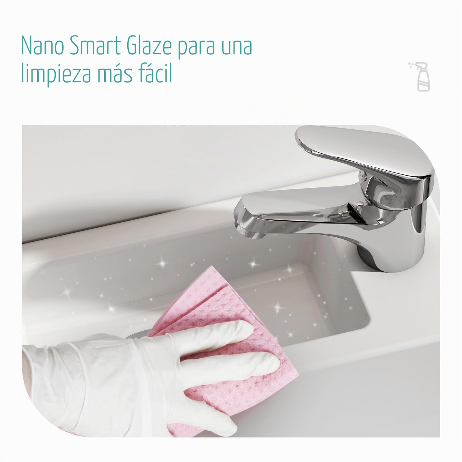 EMKE lavabo – Mini colgante para baño y aseo de invitados – 40 × 20 × 10 cm – Cerámica de – Agujero rectangular para grifo derecho – Blanco
