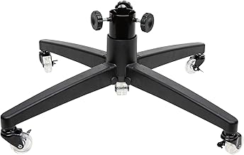 Rolling Christmas Tree Stand for up to 9 Foot Artificial Trees - Heavy-Duty Xmas Tree Stand Base with Casters and Adjustable Base - Compatible with Most Upright Tree Bags – Up to 120 lbs.