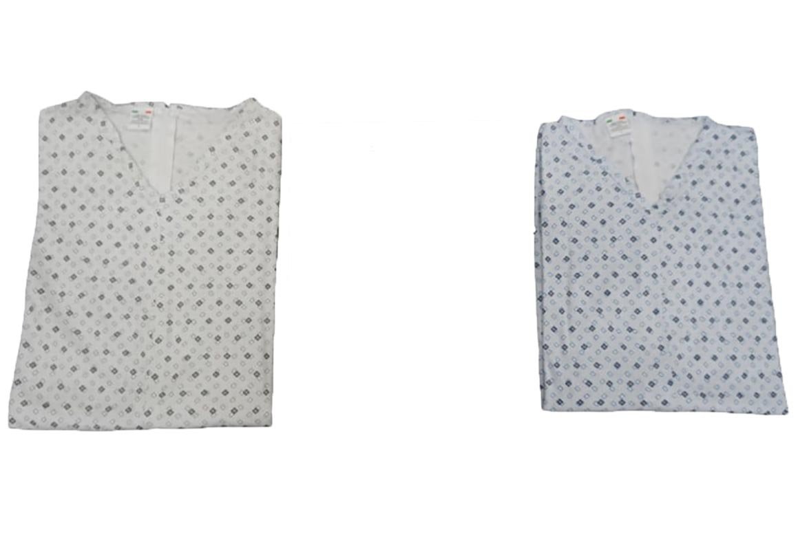MADE IN ITALY Saggio Tutone Pigiama Intero Anziano Unisex Mezza Stagione