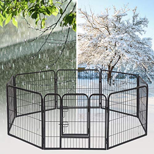Dog Pen Playpen Dog Fence Extra Large Indoor Outdoor Heavy Duty 8 Panels 32 Inches Exercise Pen Dog Crate Cage Kennel… - Image 4