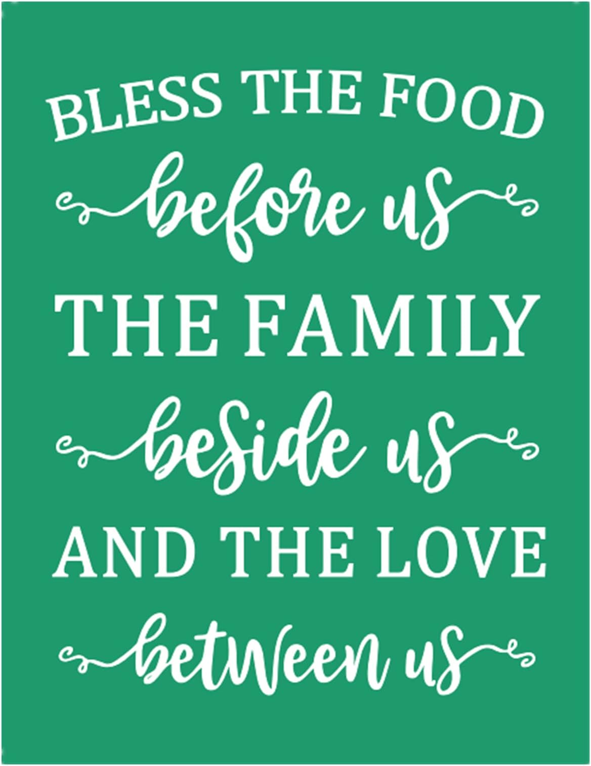 JAJADO Farmhouse Silk Screen Kitchen Stencils for Chalk Paste Chalk Stencils Reusable Adhesive Stencil Kitchen Sign Screen Print Transfers for Crafts on T-Shirt/Wood Sign/Glass/Window/Wall