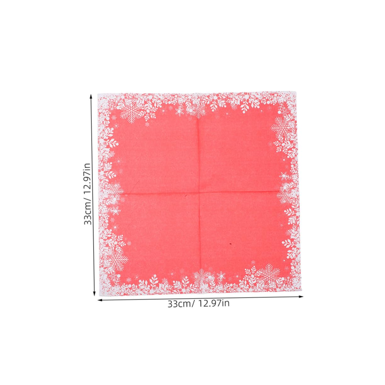 PLAFOPE 120piezas Pañuelos Para Fiestas Navideñas De Papel Desechables Servilletas Rojas Decoración De Mesa Para Navideña Invitados