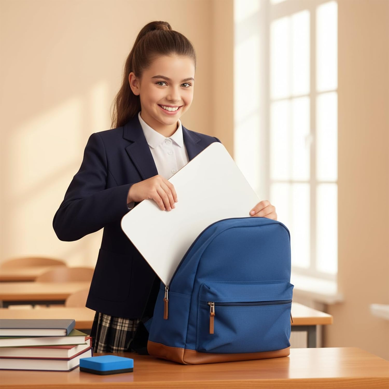 SHENLIU 24 Small White Board Dry Erase Boards with 24 Markers & 24 Erasers Classroom Pack Mini White Boards 9" x12” Double Sided Personal Whiteboards for Students Teachers Lapboards Mini Whiteboard