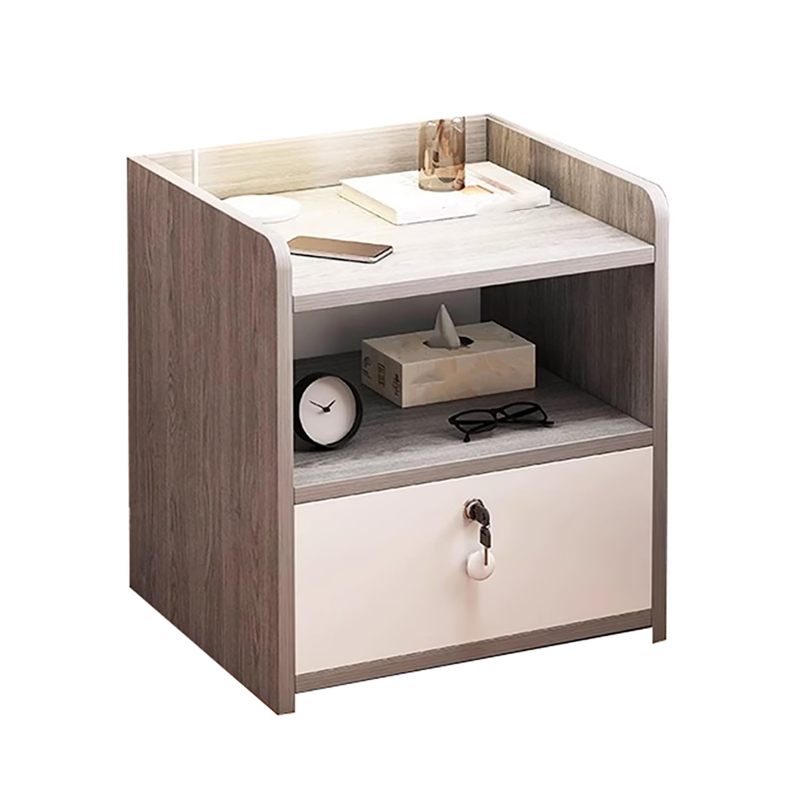 Table de Chevet Simple pour Chambre à Coucher et Salon au Design Contemporain Épuré