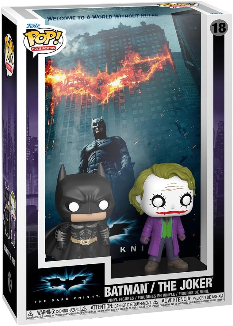 Funko POP! Movie Poster: The Dark Knight - Batman/The Joker - Collectable Vinyl Figure - Gift Idea - Official Merchandise - for Kids & Adults - Movies Fans - Model Figure for Collectors and Display