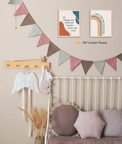 Miniatura 6 de YIMEHDAN Morden - Impresión artística de pared con frase positiva bohemia, psicología, obra de arte educativa para aula, dormitorio, oficina (juego