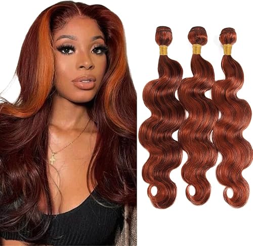 Ombre Bundle P33/350 Copper Body Wave Human Hair Bundles Col