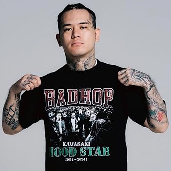 BADHOP Ꭲシャツ HOOD STAR RAP TEE Ꮮサイズ Amazon | BADHOP Ꭲシャツ HOOD STAR RAP TEE Ꮮサイズ | T