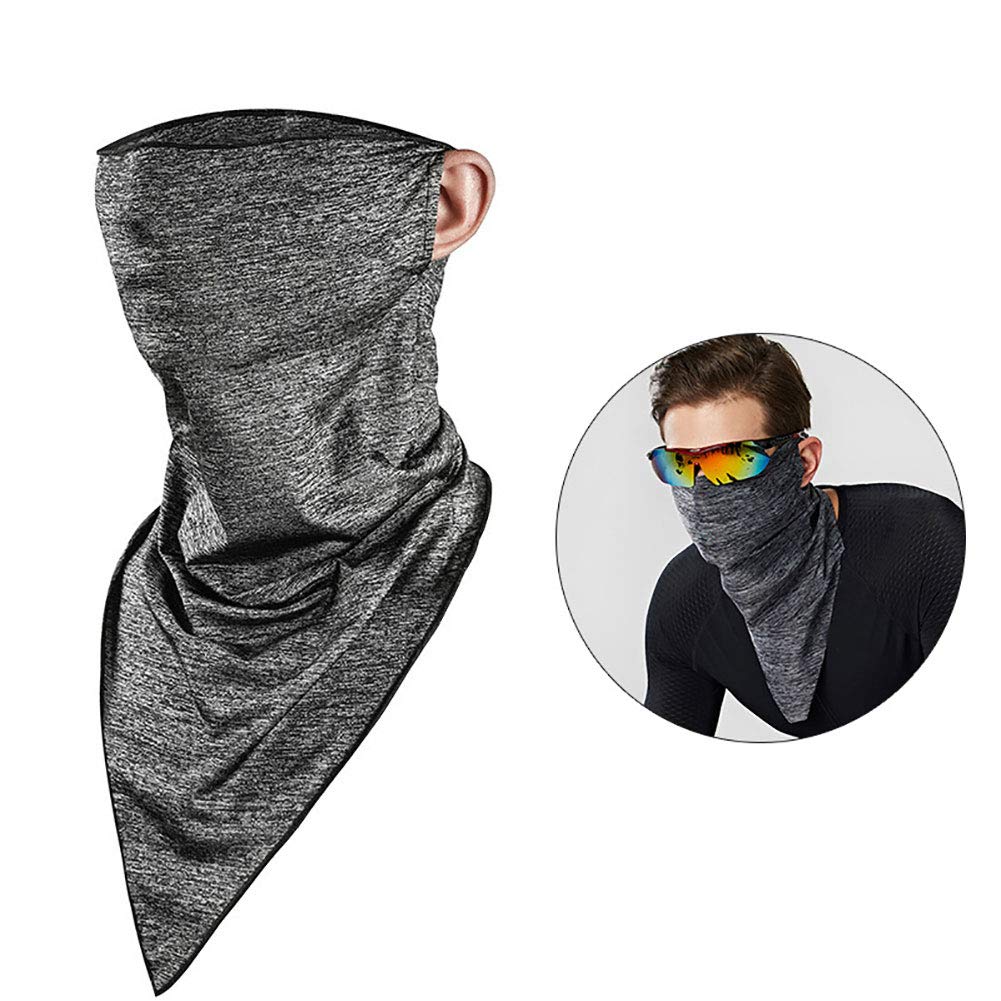 GLOA Women Men Bandanas, Summer Breathable UV Sun Protection Triangle Scarf Outdoor Cycling Face Shield