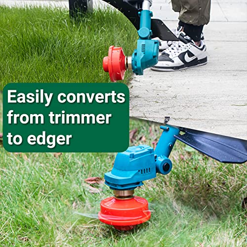 Brushless Cordless String Trimmer, T Tovia 10 Inch Electric Weed Wacker With Adjustable Trimmer Head, 21V Power Grass Trimmer For Garden And Yard, 2.0Ah Battery And Charger Included #TOP6