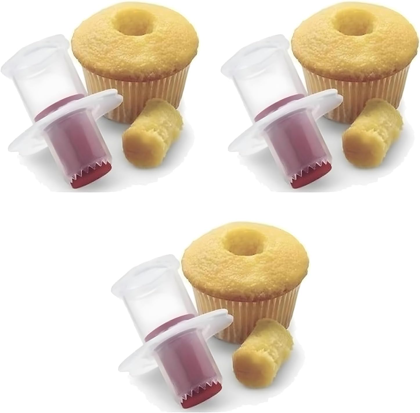 3Pcs Cupcake Corer and Decorating Divider, Pastry Cake Filler Tool for Home Kitchen