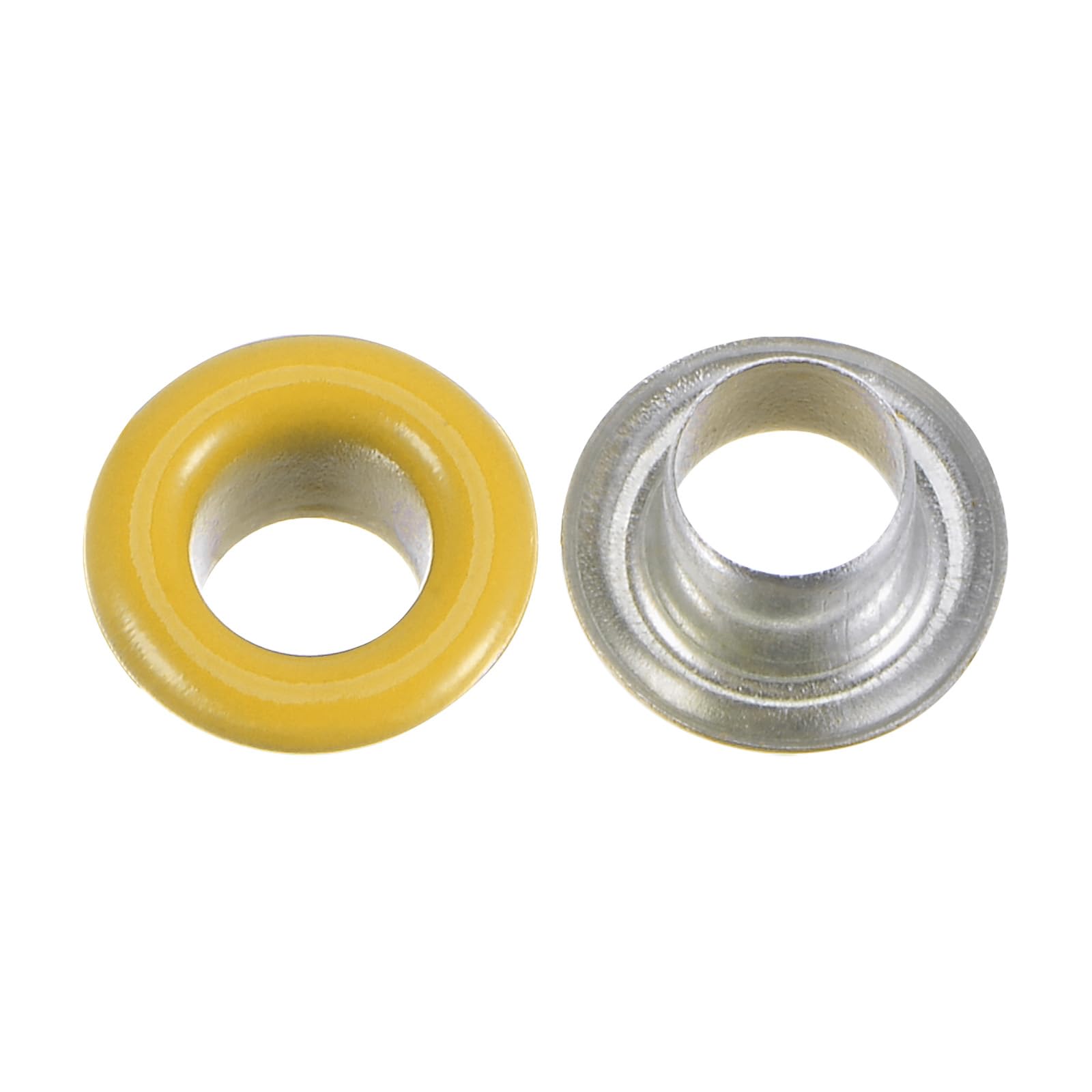 Uxcell 300set Grommets Kit Metal Eyelets 6mm 1/4" Hole Tiny Grommet For Shoes Clothes Belt Tag Diy Project Black