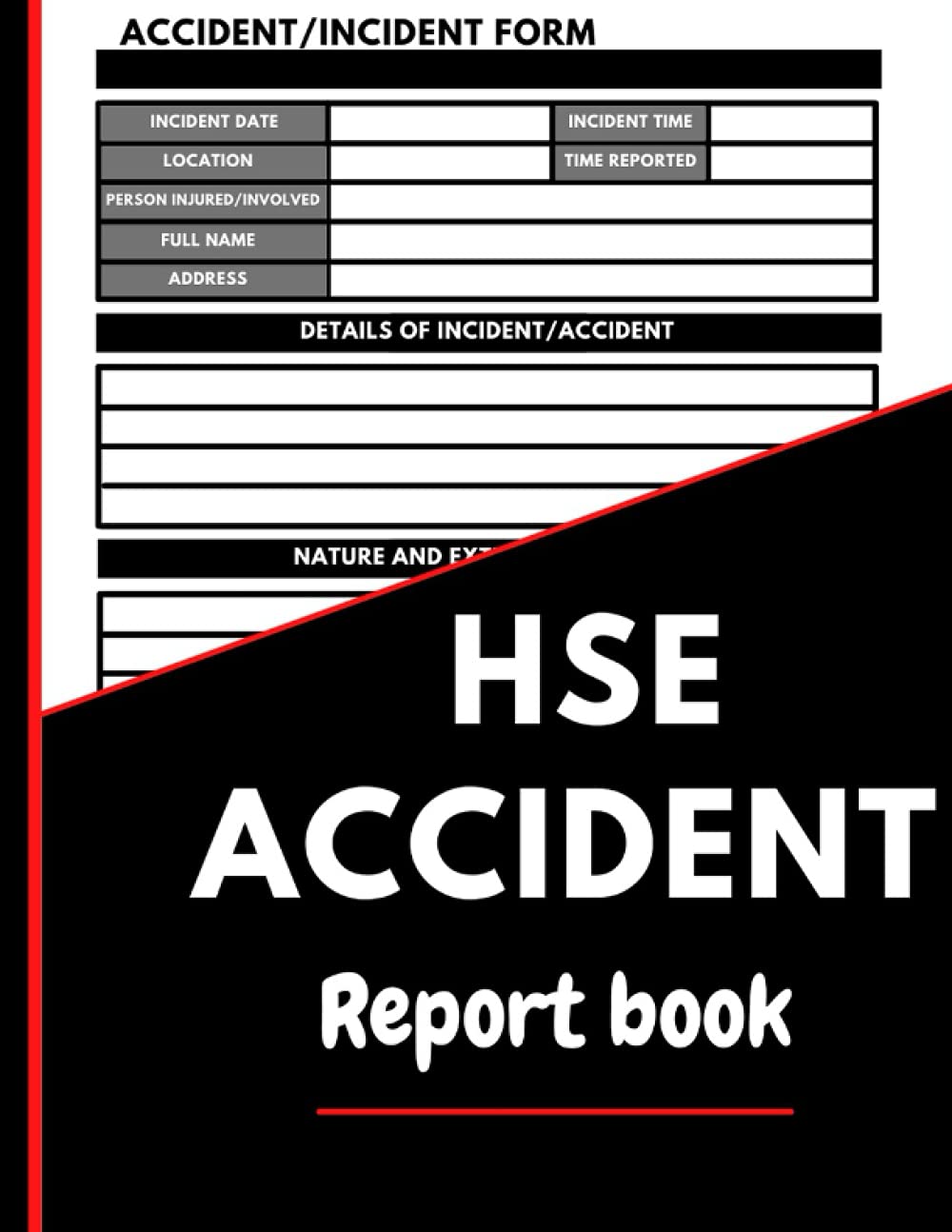 Buy HSE Accident Report Book Incident Report Log Book Accident
