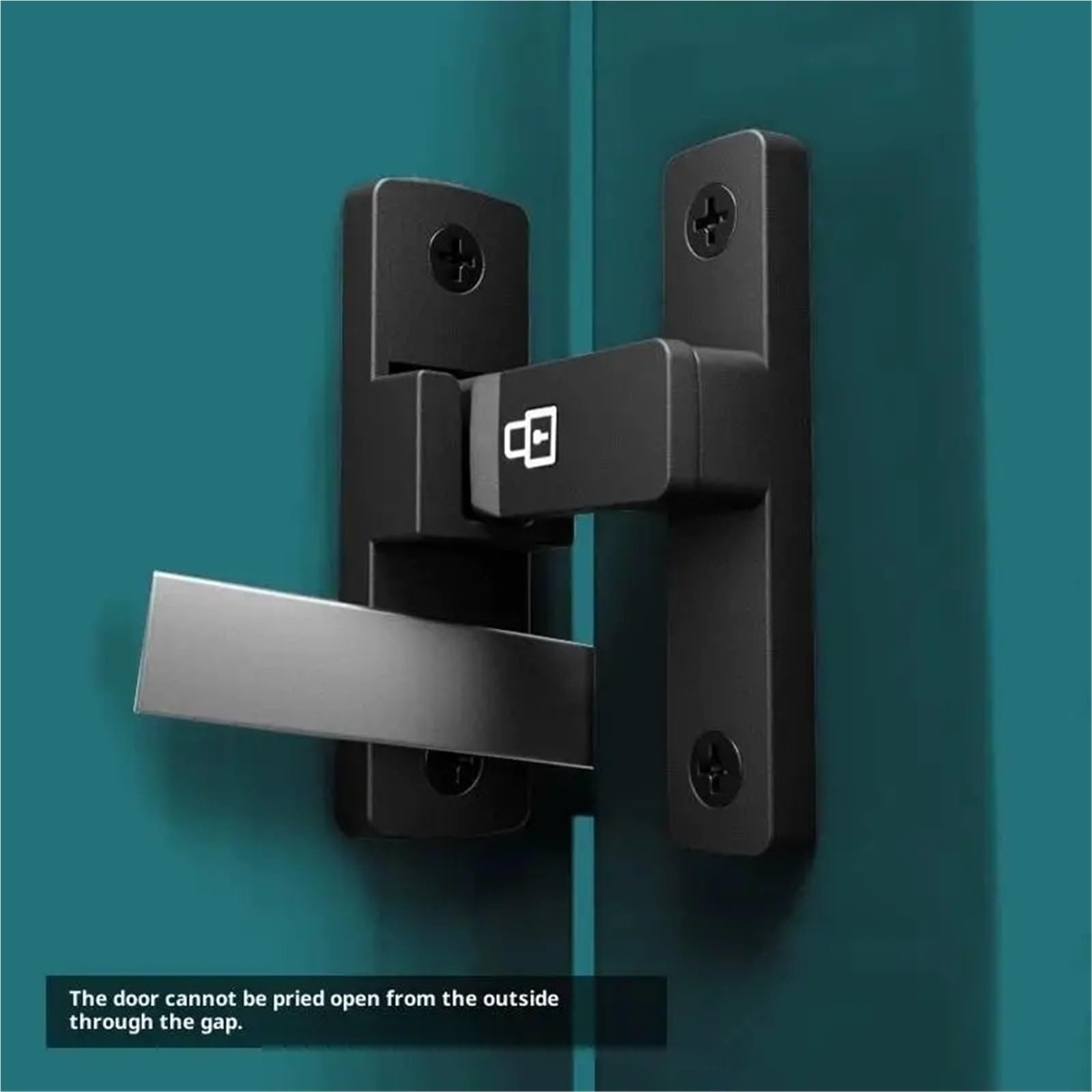 Pestillo de seguridad for interior, cerradura puerta sin perforar, hebilla corredera baño, a presión, habitación montada en superficie, 2 uds Para Cocina Baño