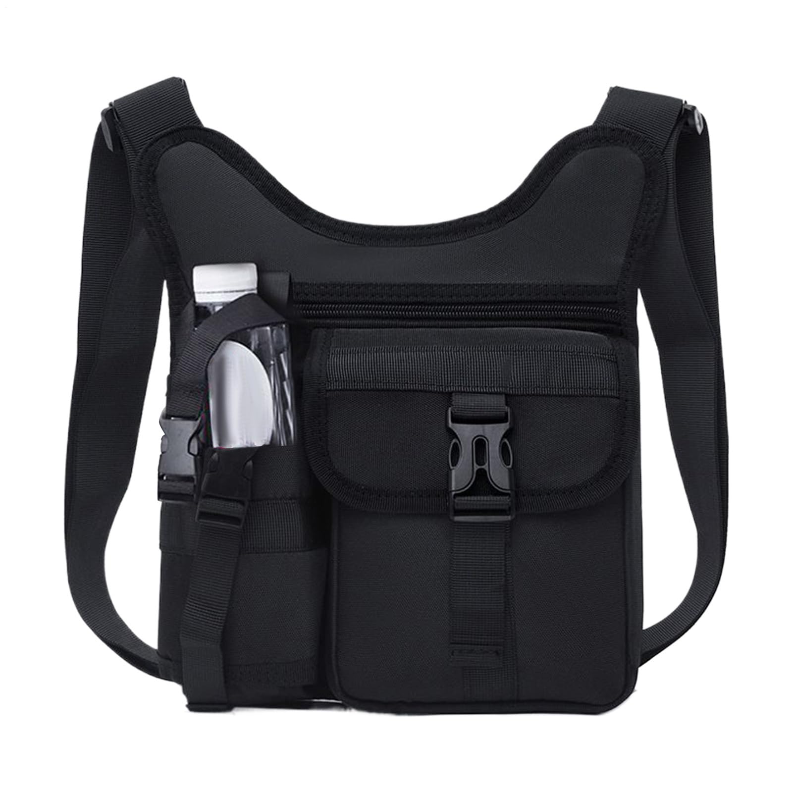 Messenger Bag for Men | Cross Body Motorcycle Chest Bags,Compact Fashion Purse for Casual Travel Hiking Sport Gym Outdoor Hiking Running Workout Work Business