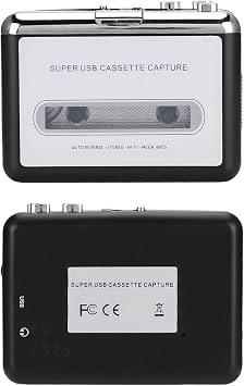 Handheld USB Cassette Player for MP3 Conversion, Portable Tape to MP3