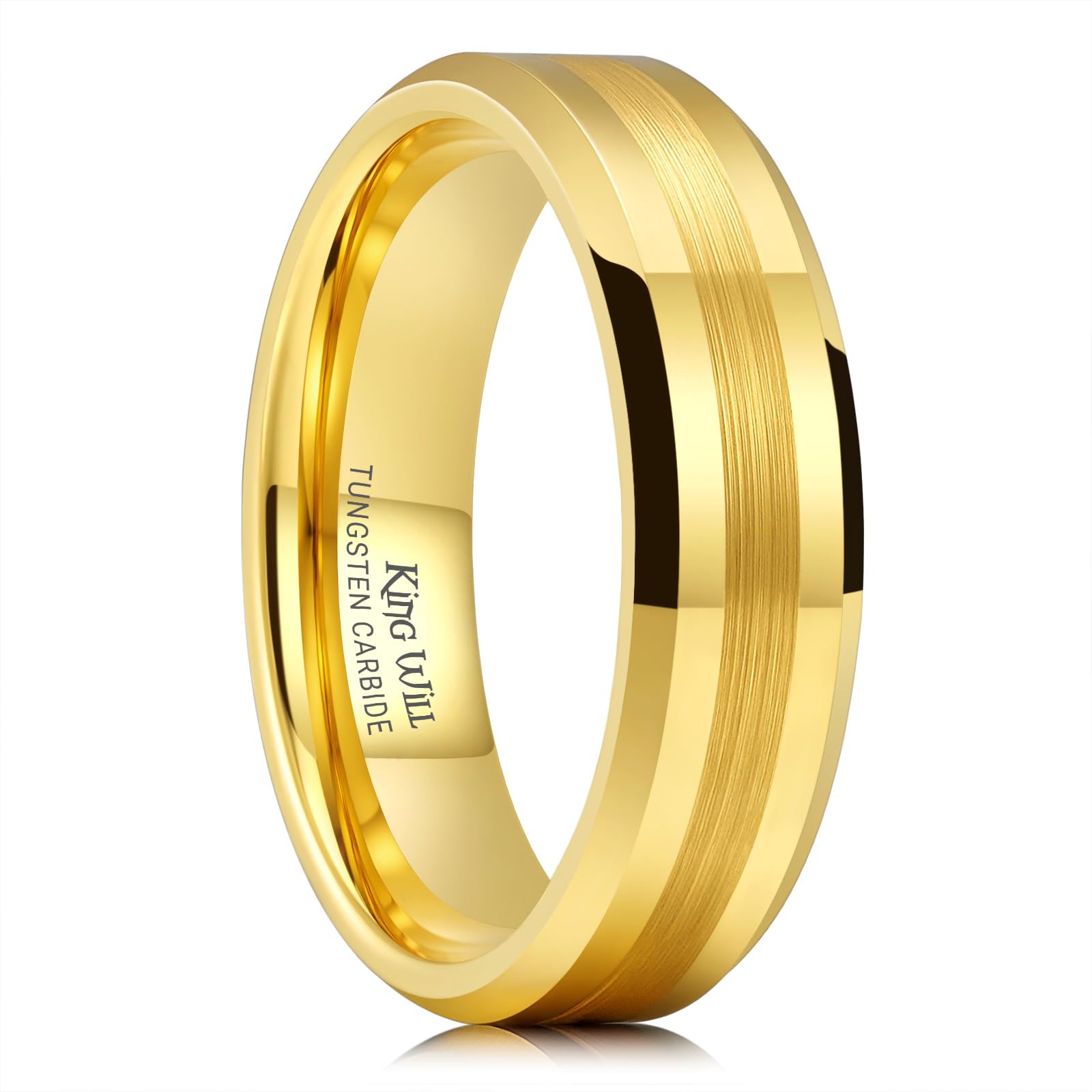King Will Tungsten Carbide Wedding Band for Men Women
