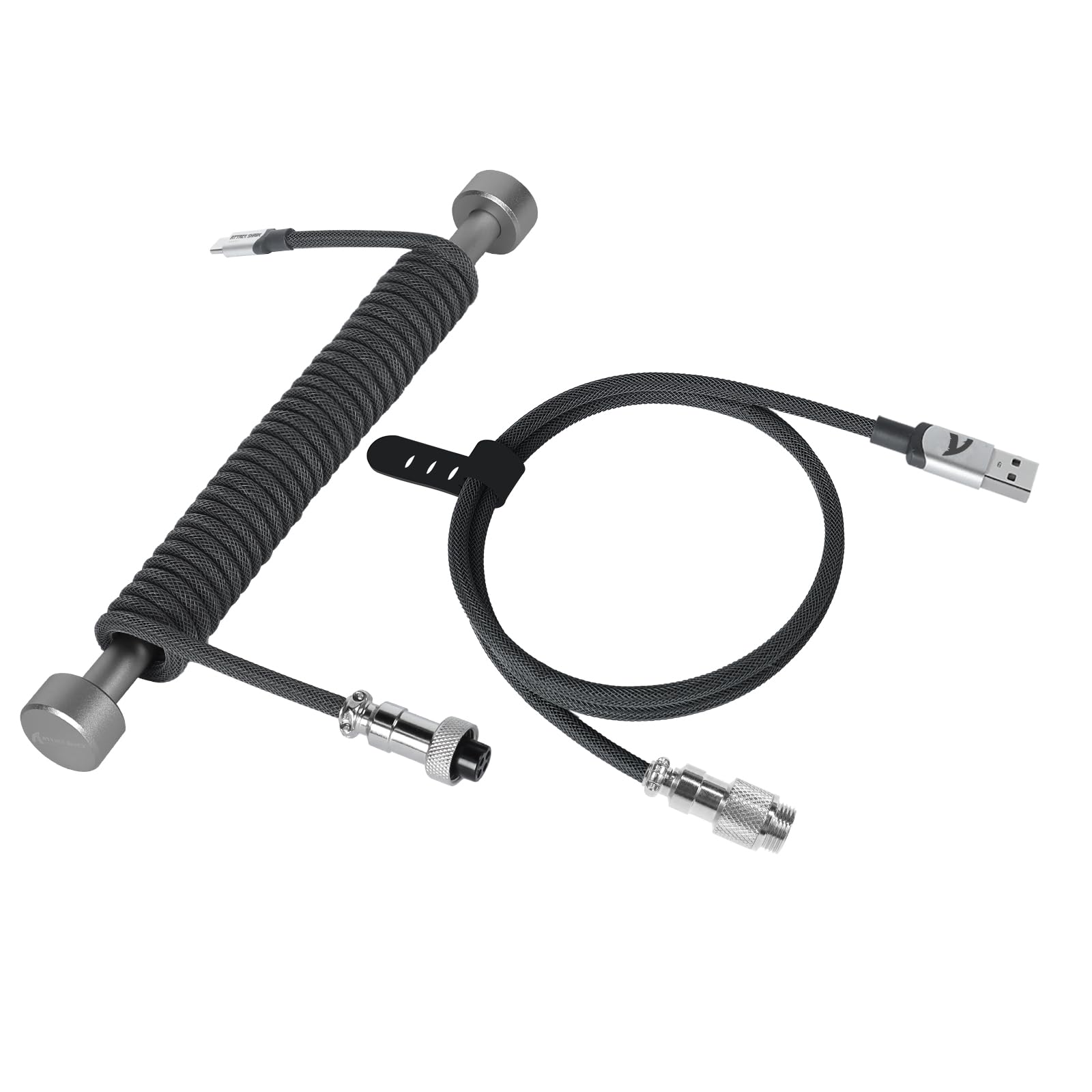 Custom USB C Cable for Gaming Keyboard - Detachable Coil -9 Custom USB C Cable for Gaming Keyboard - Detachable Coil -9