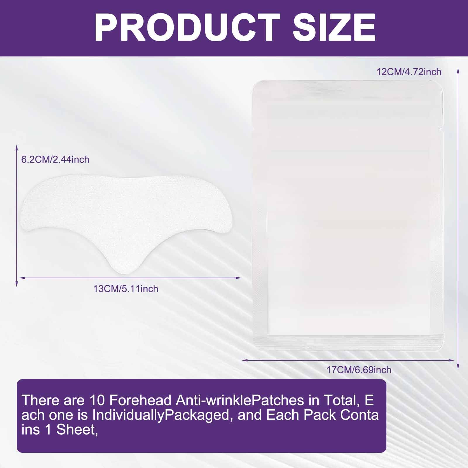 Forehead Wrinkle Patches,Forehead Patches For Wrinkles Forehead Patches For Line Remover Patches Smoothing Facial Anti-Wrinkle Patches Moisturizing Mask Pads For Women Age Lines Resistant Patches - Image 4