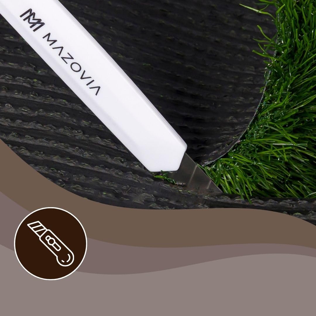 Mazovia Erba Sintetica Balcone 200x500cm Verde Resistente Alle Intemperie | Erba Sintetica per Terrazza Facile da Pulire Resistente All'acqua Resistente Ai Raggi UV Robusto Realistico Venduto al Metro