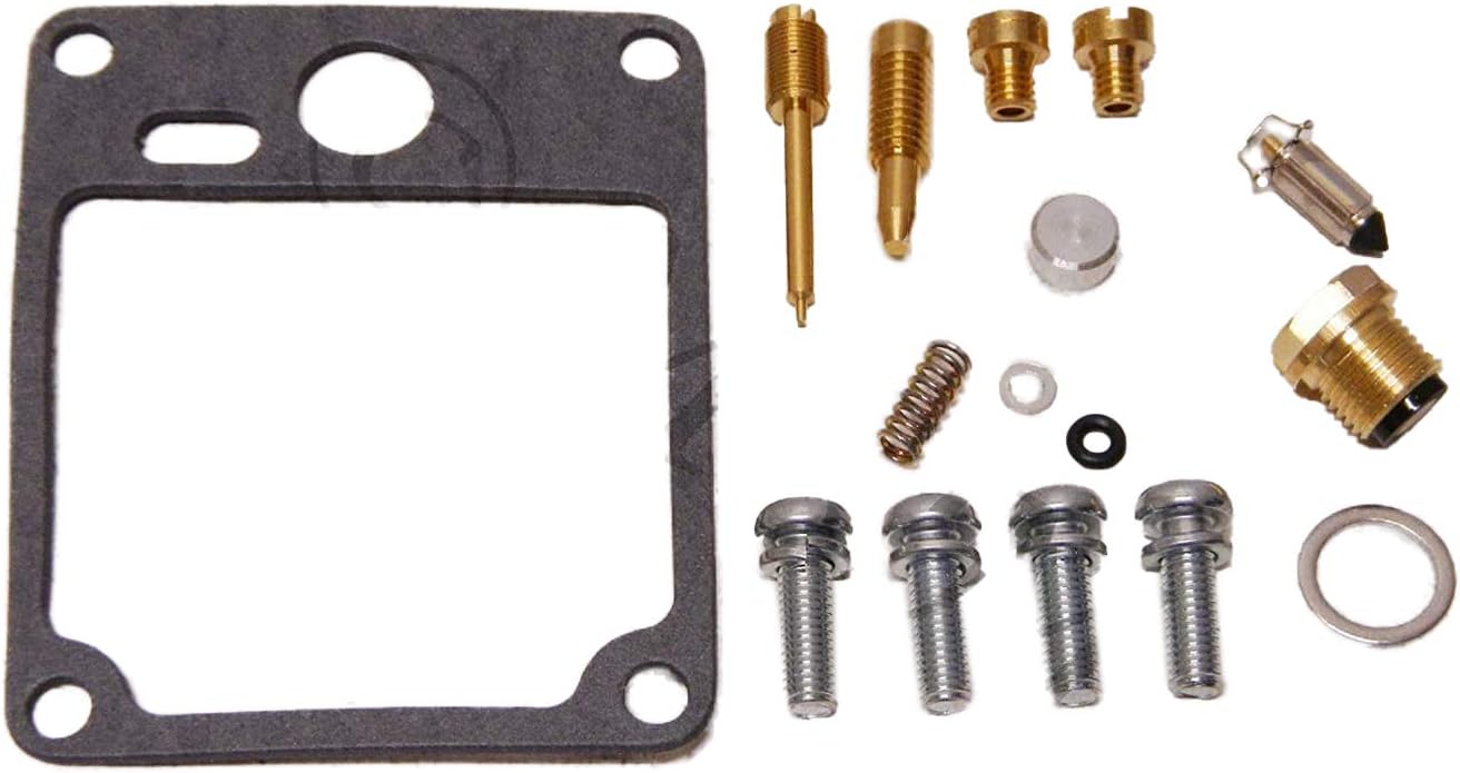 0101-222 Carburetor Rebuild Repair Parts Kit (Set of 2) Compatible with Yamaha 83 XV920 Virago, 84-85 XV1000 Virago 1000
