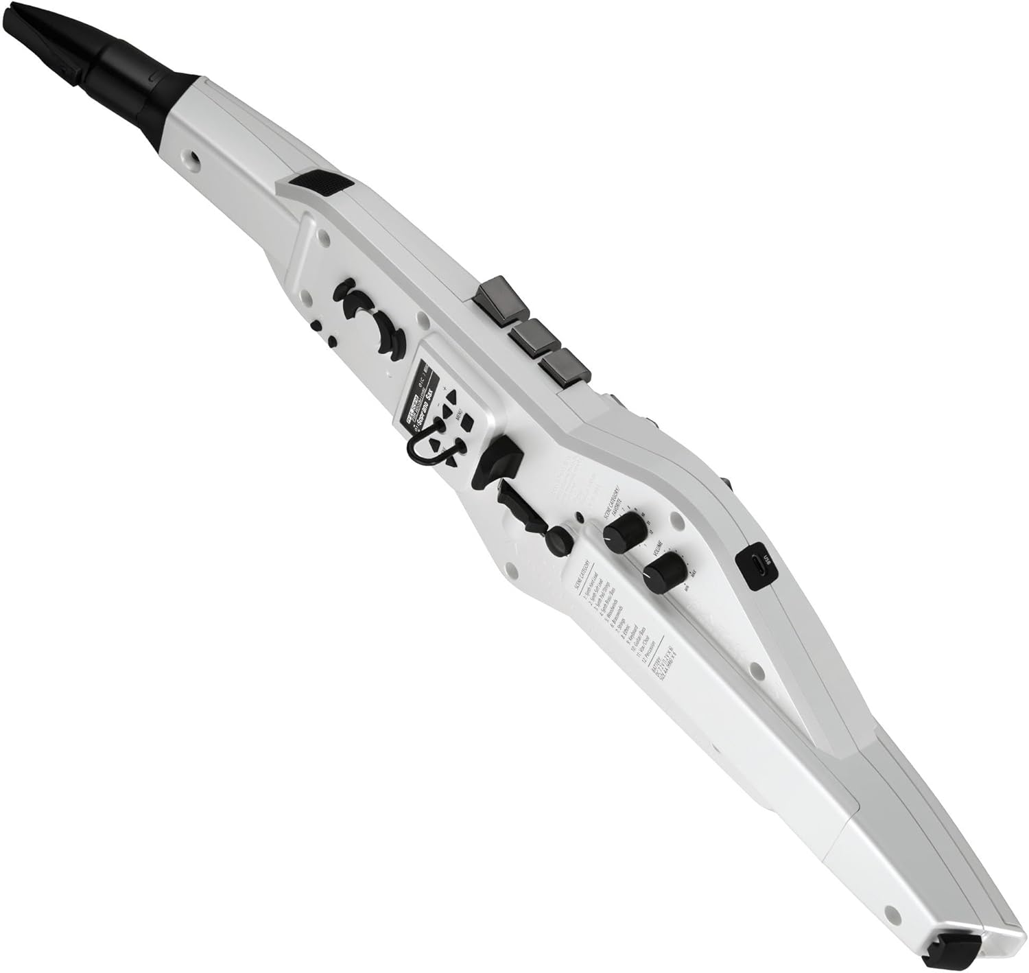Roland AE-20W Aerophone Digital Saxophone Bundle with Headphones, Instrument Cable, and Austin Bazaar Polishing Cloth