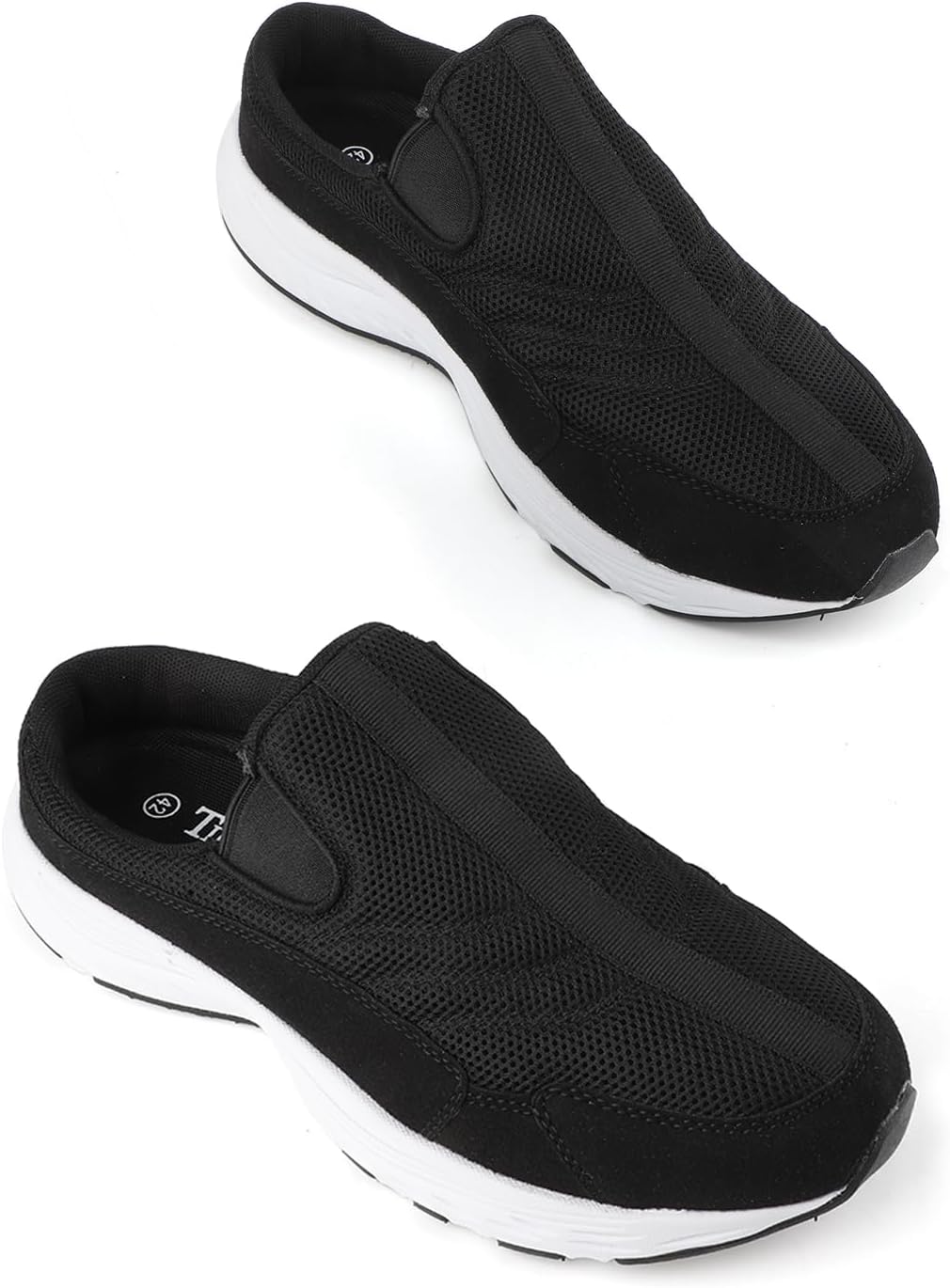 Men's Slip-On Mules | Indoor/Outdoor All Seasons Wide Slippers | Open Back Sneakers & House Shoes | Comfortable Closed-Toe Garden Clogs | Lightweight Breathable Walking Casual Loafers - Image 8