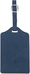 PATIKIL Suitcase Tags, Deep Blue Leather Luggage Name Tags Travel Accessories Airplane Essentials with Private Protection for Flying Hotel Check in Luggage Bags Men Women, 1 Pcs