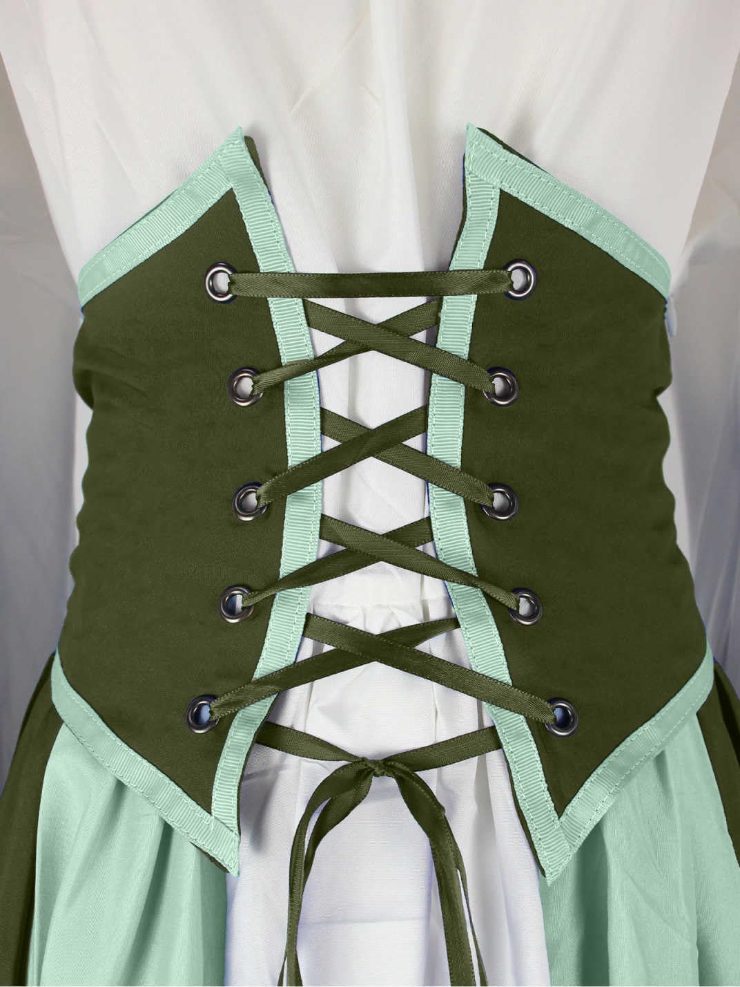 Abaowedding Women's Renaissance Medieval Costumes Dress Trumpet Sleeves Gothic Retro Gown - Image 6