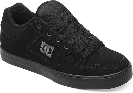DC Men's Pure Skate Shoe,Black/Pirate Black,12 M US