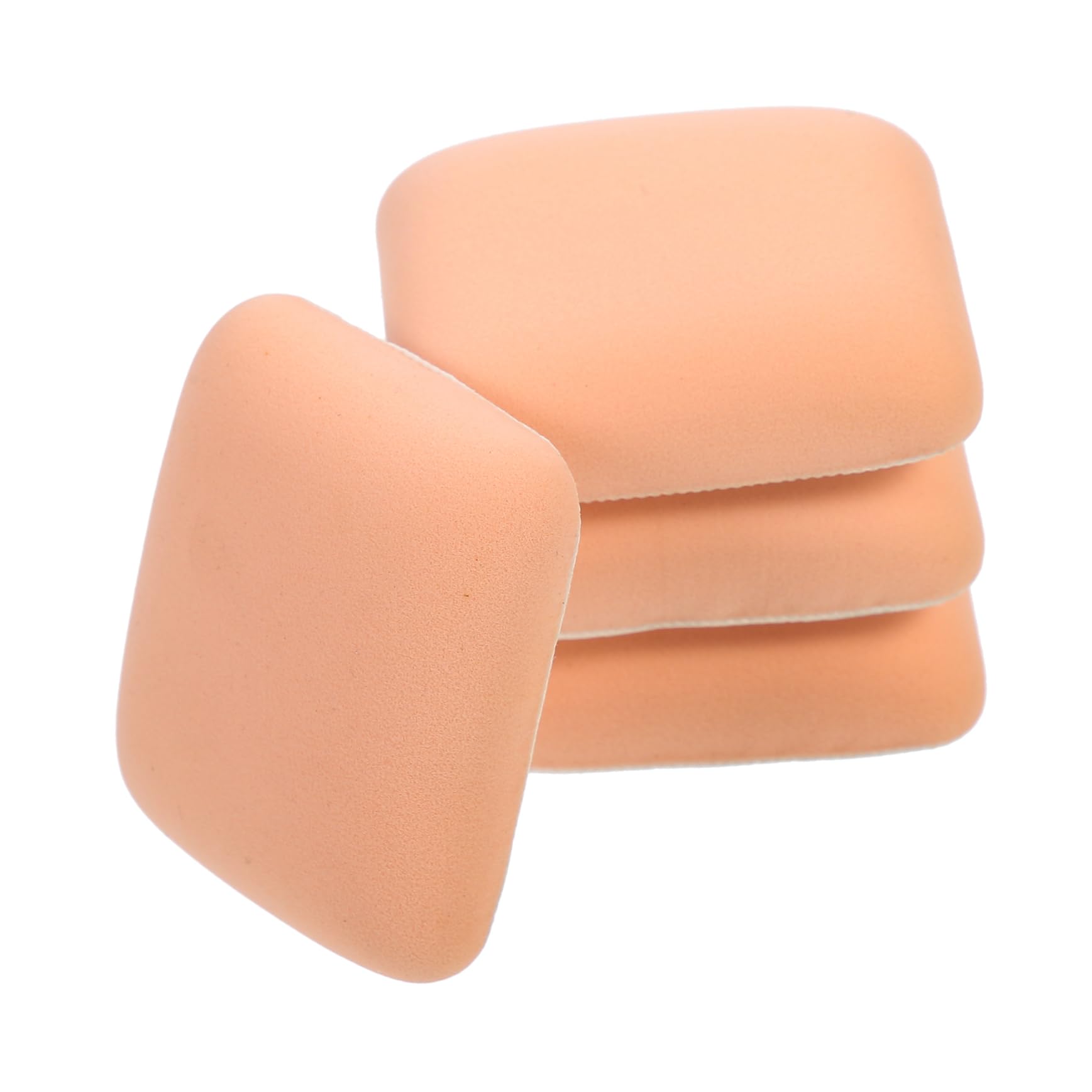 WRITWAA 4Pcs Travel Makeup Dual Use Cosmetic Powder Puff Portable Reusable with for Smooth Application and Powder Saving