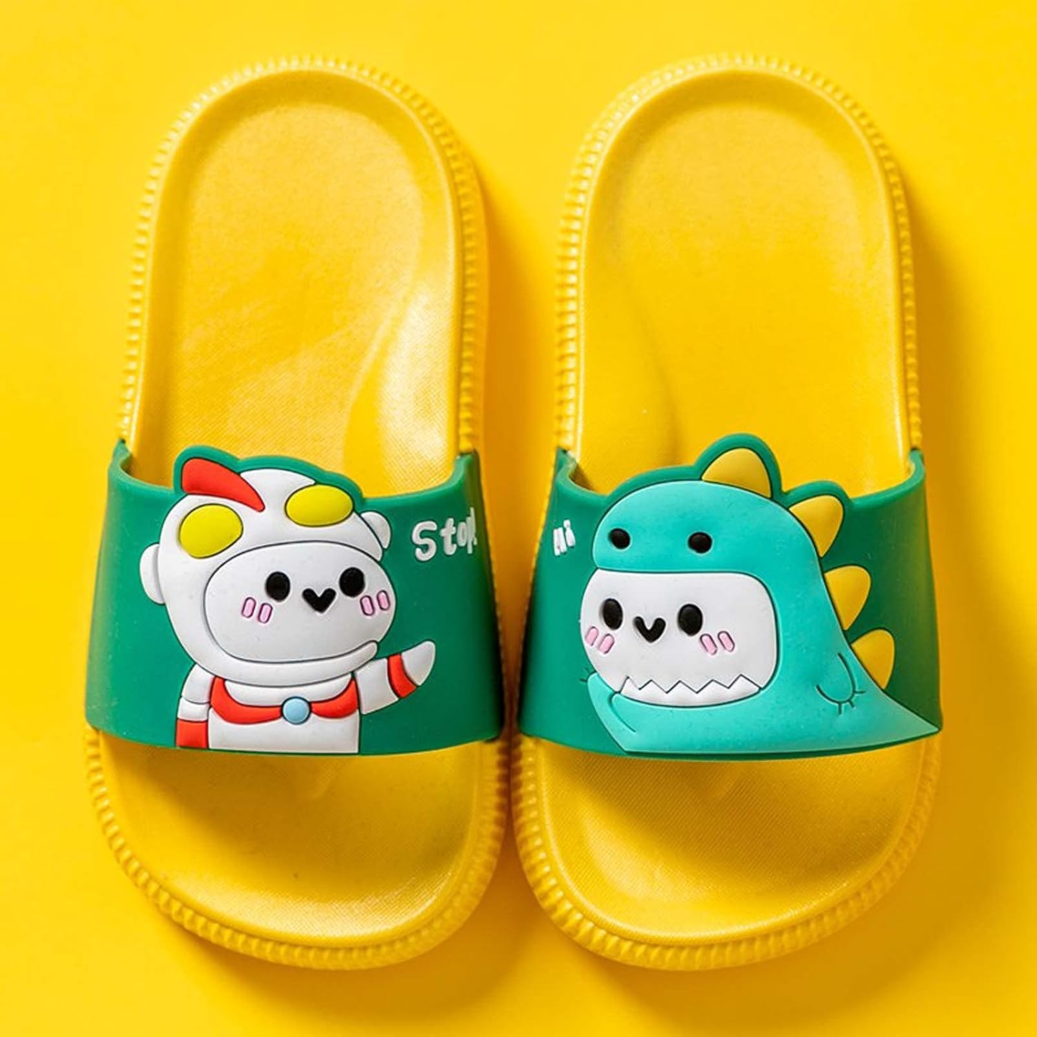 Boys Girls Slide Sandals New Kids Summer Slippers Cartoon Non-Slip Garden Shoes Kid's Cute Lightweigh Non-Slip Soft Outdoor Indoor Flip Flops Beach Sandals Slip on Pool Shower Slippers Water Shoes : Clothing, Shoes & Jewelry