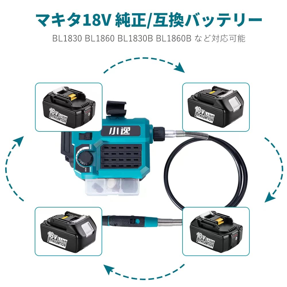 コードレス多機能ミニルーター 軽作業に便利 様々な 楽天市場】ミニルーター 充電式 コードレス 27ビット セット