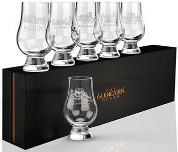 GLENCAIRN Glass Scottish Set of Six Castles